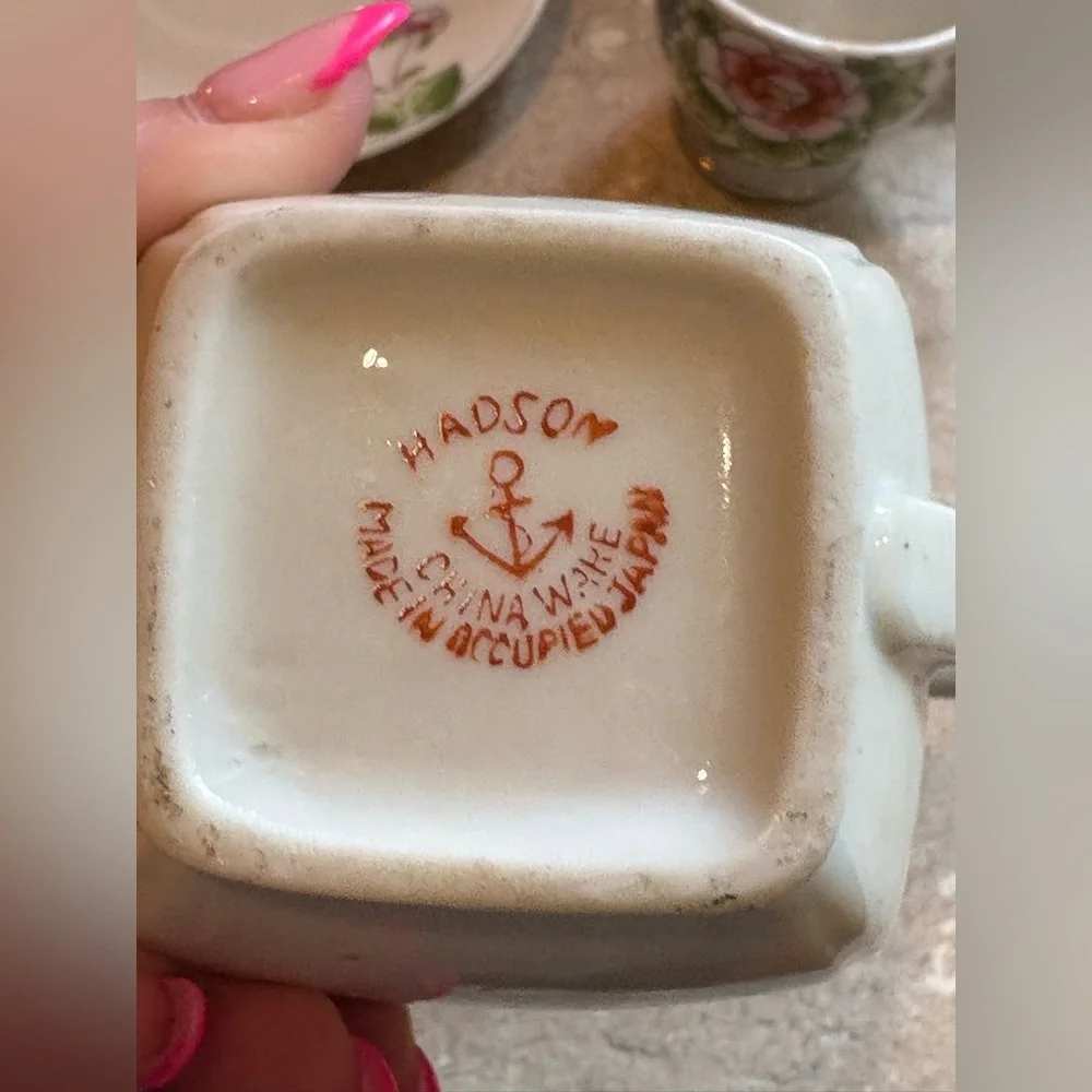 RARE Vintage Hadson Chinaware tea set, made in Occupied Japan